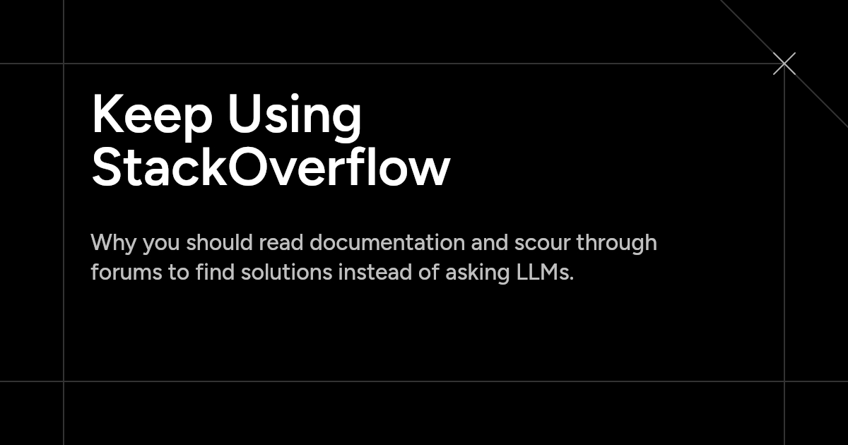 Keep Using StackOverflow